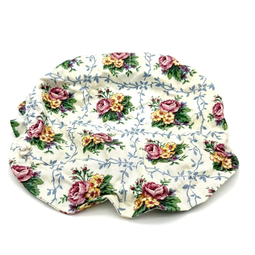 Longaberger 1996 Mother's Day Collection Small Basket with Floral Liner